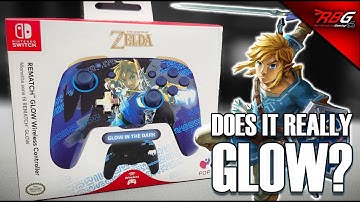 PDP REMATCH GLOW Wireless Controller for Nintendo Switch - Unboxing & Testing The Glow! - Zelda Ver.