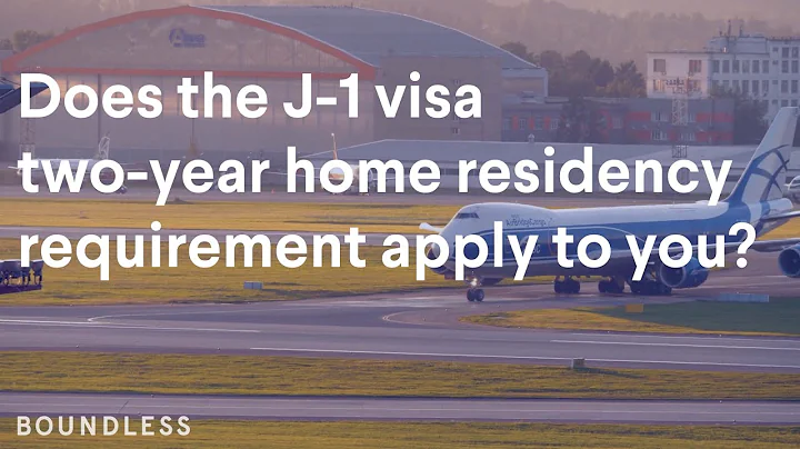 Does the J-1 visa two-year home residency requirement apply to you?