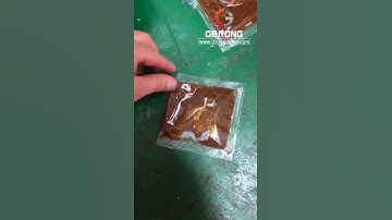 Testing video of automatic sauce bag packaging machine 3 side seal bag