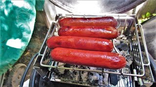 Smoked Sausage on my Stainless Steel fold up Grill by not2fast4u2c 83 views 9 months ago 2 minutes, 1 second