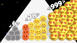 HAPPY CROWD 3D - Level Up Emoji Run (ASMR Game) screenshot 5