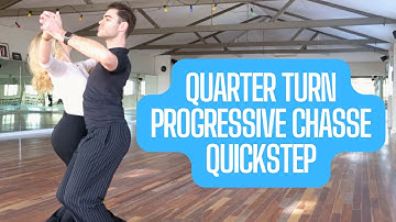 Quarter Turn To Right and Progressive Chasse - Basic Quickstep | Quickstep For BEGINNERS