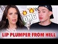 🔥MOST PAINFUL LIP PLUMPER EVER  ft. JAMES CHARLES!!! 🔥