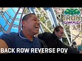 Iron Gwazi Back Row Reverse POV - Busch Gardens Tampa - All New Hybrid Roller Coaster!