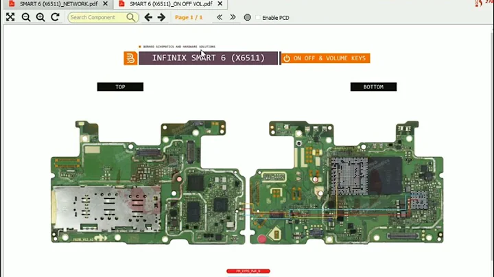 INFINIX SMART 6 (x6511) On Off Volume Keys Repair Solution Diagram
