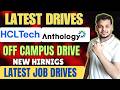 Direct Hirings | Anthology , HclTech | Off Campus Job Drives | 2026, 2025 , 2024 Batch | Freshers