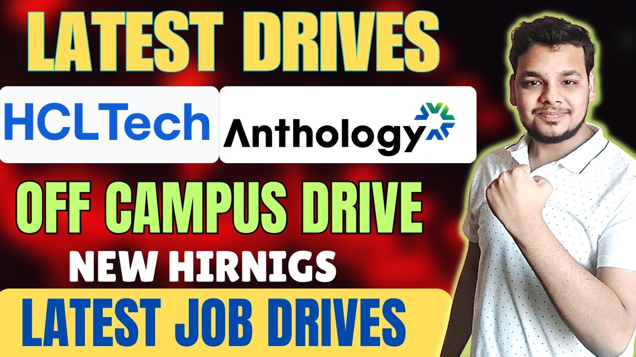 Direct Hirings | Anthology , HclTech | Off Campus Job Drives | 2026, 2025 , 2024 Batch | Freshers