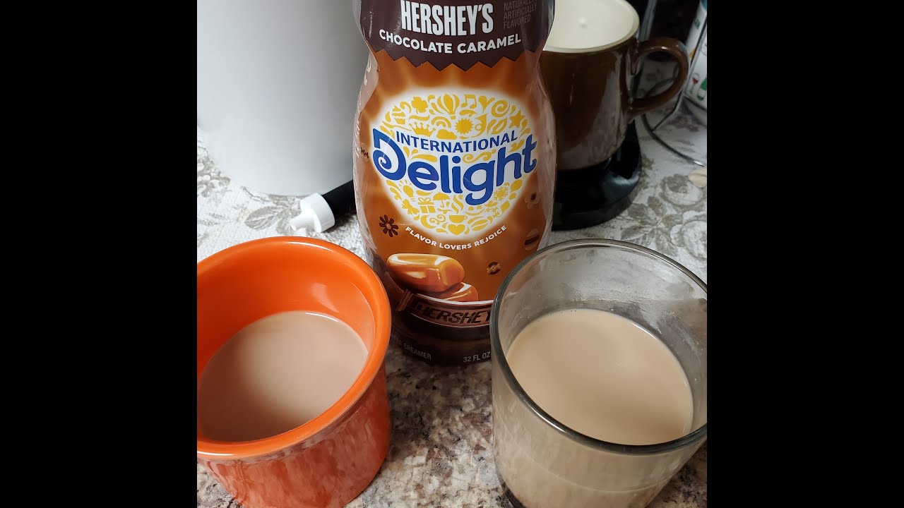Hershey's Chocolate Caramel Coffee Creamer Review YouTube