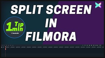 How to create Split Screen in Filmora - Video Editing | 1min Tip