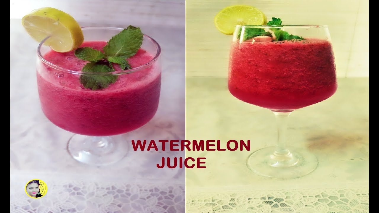 ताज़ी और ठंडी गर्मियों में बनाये तरबूज का जूस Water Melon Juice