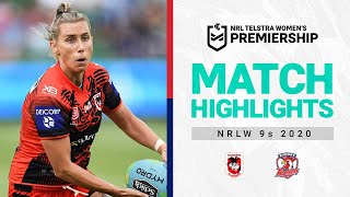 NRLW St George Illawarra Dragons v Sydney Roosters | Match Highlights | NRLW 9s 2020