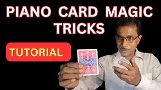 Tutorial Of Piano Card Magic Tricks #tutorial #tricks #magic