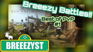 Breeezy Battles #1:  Don't mess with healer trying to quest - New World PvP Battle Highights