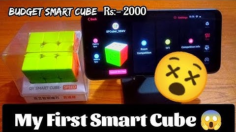 My 1st Smart Cube Unboxing 😱 Qy Smart Cube Worth :- 2000 #viral #rubikscube #unboxing #video 😊😊
