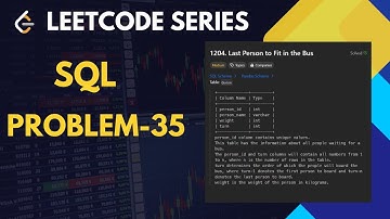 Last Person to Fit in the Bus" | Window Function Explained | #sql #collegeplacement