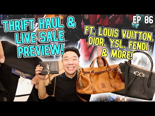 Thrift Haul & Live sale Preview!  Ft Louis Vuitton, Dior, YSL, Febdum &  More! Ep 86 