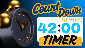 42 Minute Timer ⏱️ | Silent Countdown | Study, Workout, Meditation, Cooking, Focus Timer (No Ads)