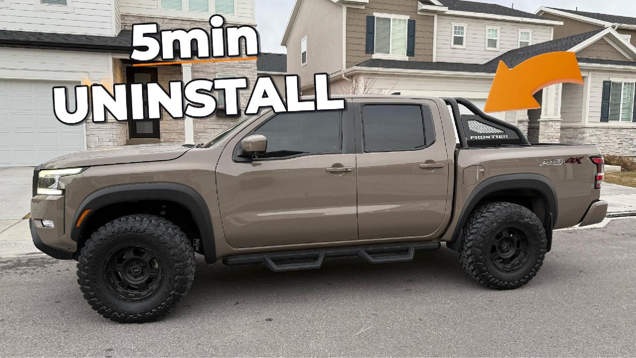 How to Remove a Sport Rack Bed Rack (Nissan Frontier) - YouTube