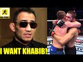 This is how Tony Ferguson reacted LIVE as Khabib chocked out Justin Gaethje at UFC 254,Jan KO's Jon