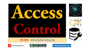 Information Security (16)| Access Control| by Arfan Shahzad