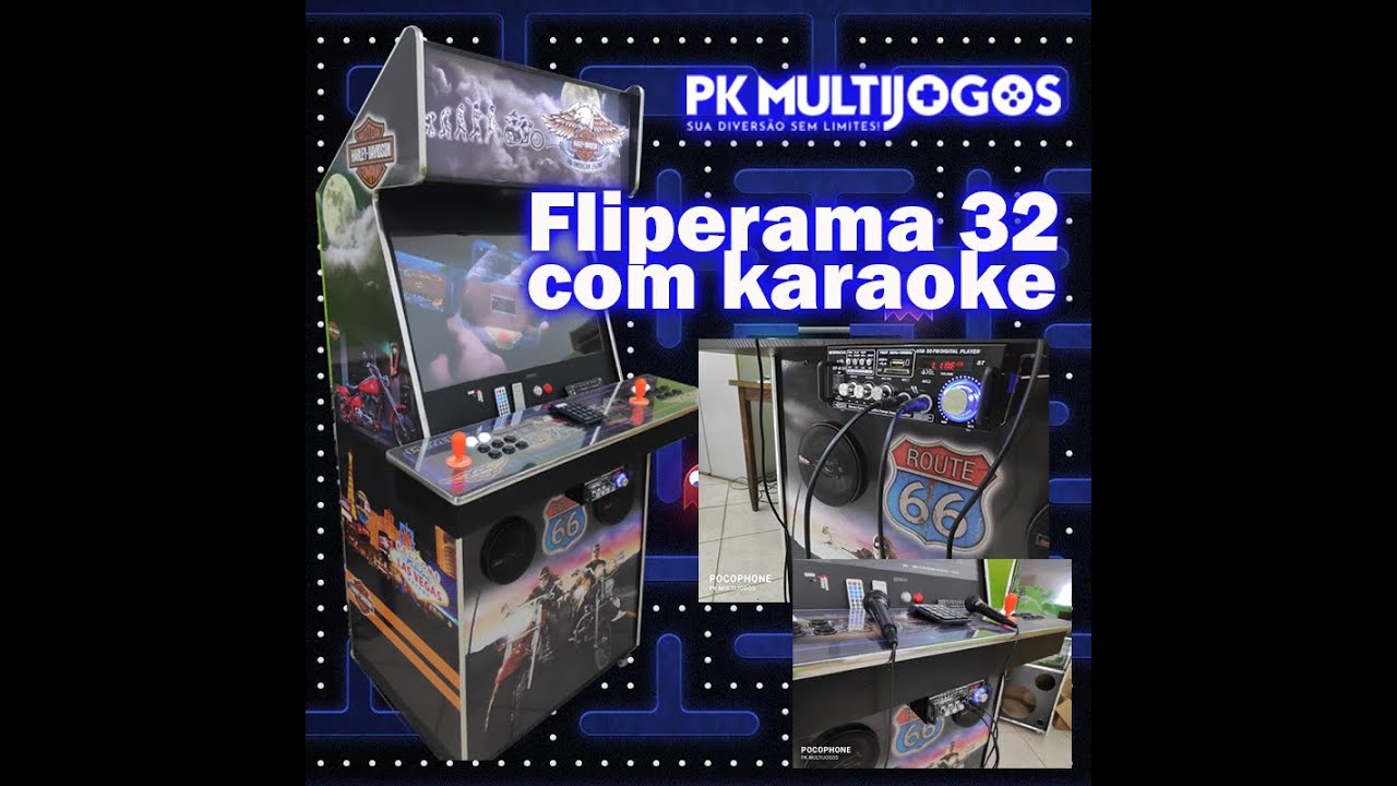 Fliperama 32 polegadas multi jogos