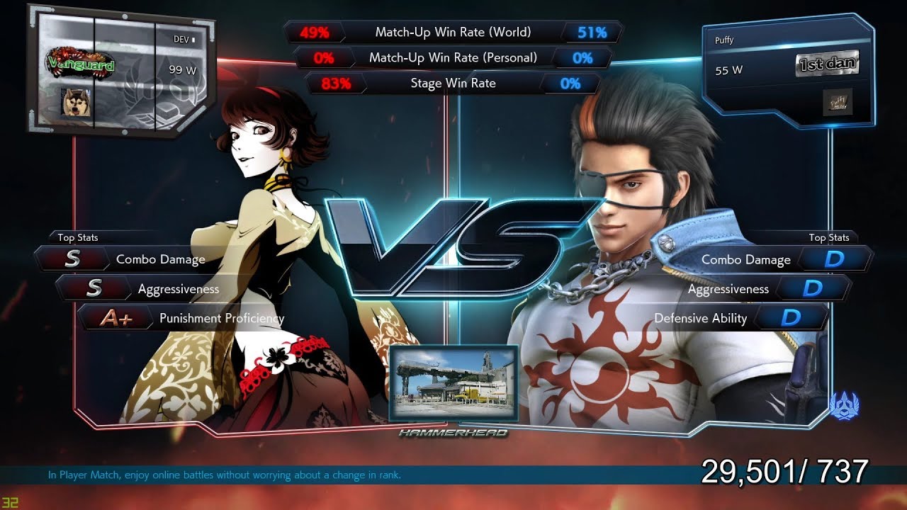 Quick match. Kazuya Zoey. Electric Kazuya input.