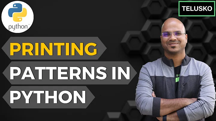 #23 Python Tutorial for Beginners | Printing Patterns in Python