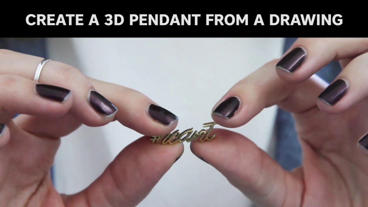 HOW TO 3D PRINT A NECKLACE FROM A DRAWING SHAPEWAYS TUTORIALS