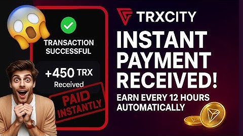 💰 TRXCITY Live Withdrawal Proof — Earn Every 12 Hours with Energy Compounding! #Trxcity