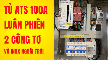 Tủ ATS hàn quốc chuyển nguồn 2 công tơ tự động vỏ inox ngoài trời