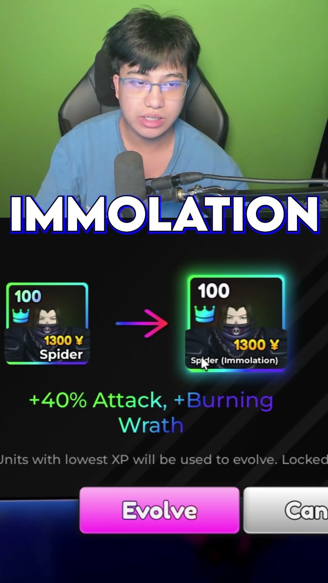 I Evolved Spider/Feitan Immolation Is INSANELY Meta In Anime Adventures!