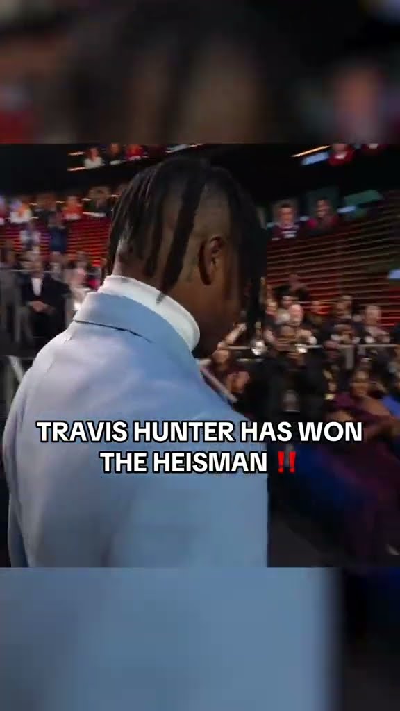 The moment Travis Hunter won the Heisman Trophy ?
