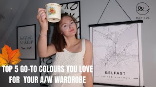 TOP 5 GO TO COLOURS YOU LOVE FOR YOUR AUTUMN/WINTER WARDROBE 2020 | Mapiful *gifted*