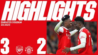 HIGHLIGHTS | Arsenal vs Manchester United (2-3) | Nketiah (2), Saka