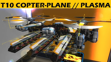 Robocraft // T10 Copter-Plane "Flying Tank"