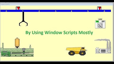 Crane GUI by using InTouch SCADA  and by using Window SCRIPT