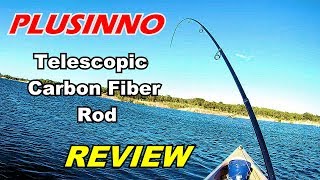 🐟 REVIEW: Plusinno Telescopic Carbon Fiber Fishing Rod. Real World  Testing! 