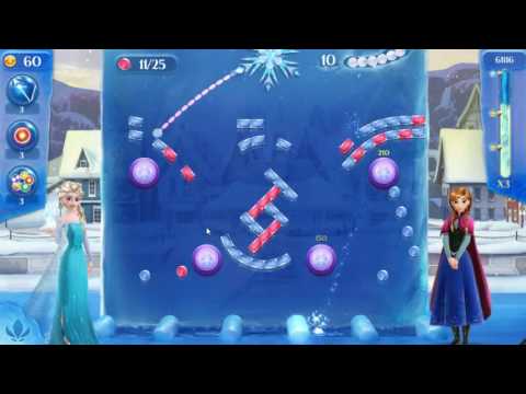 Frozen Free Fall: Icy Shot Level 64 - NO BOOSTERS ☃☃☃
