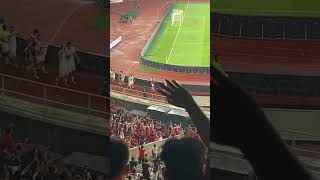 Para Pemain Menyapa Supporter Setelah Berhasil Melanjutkan Ke Ronde 3 Kualifikasi Piala Dunia 2026