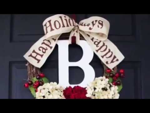 COMO DECORAR UNA CORONA DE NAVIDAD +15 IDEAS