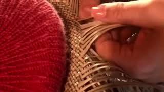 アダン葉帽子制作　縁　1.5倍速