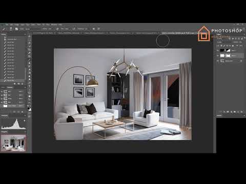 CGI interior  - Photoshop Architecture ( Xử lí hậu kì render 3D )