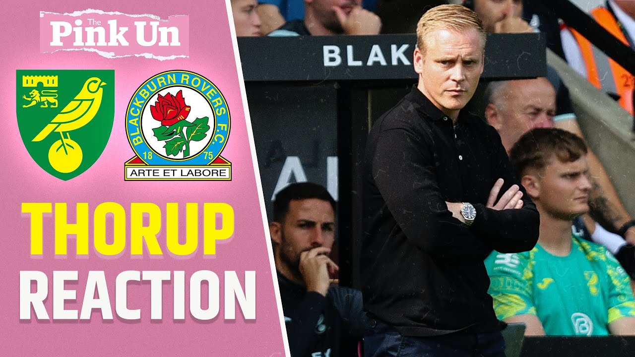 Johannes Hoff Thorup Reaction | Norwich City 2-2 Blackburn Rovers | The ...