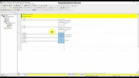 Contoh simulasi penggunaan CNTR, Pulse, DIFU, DIFD dan CMP pada CX-Programmer