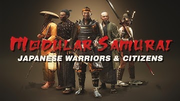 Modular Samurai: Japanese Warriors & Citizens Pack for Unity