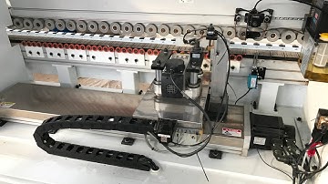Auto Edgebander (Single Fine Trimming Unit) with Side Drilling Work Video - Lonjan Machinery