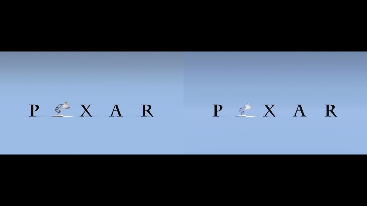 Pixar logo comparison (2008 2D va.2009 3D) [4K] - YouTube