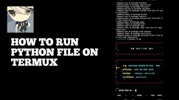 How to run python file on termux 