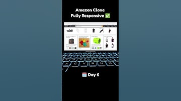 Day 6 - Fully Responsive Amazon Clone using HTML CSS and JS #viralshorts #webdeveloper