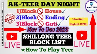 Shillong Teer 🚫 Block List 🔴Live Official Update:AK-TEER